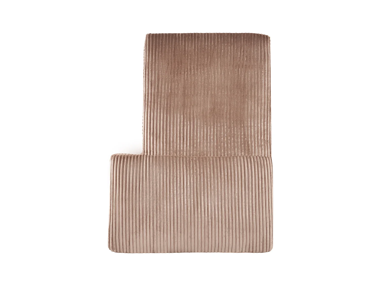 Canapé 4 Places Angle à gauche Style Moderne Minimaliste en Velours Côtelé Marron Clair Lofoten