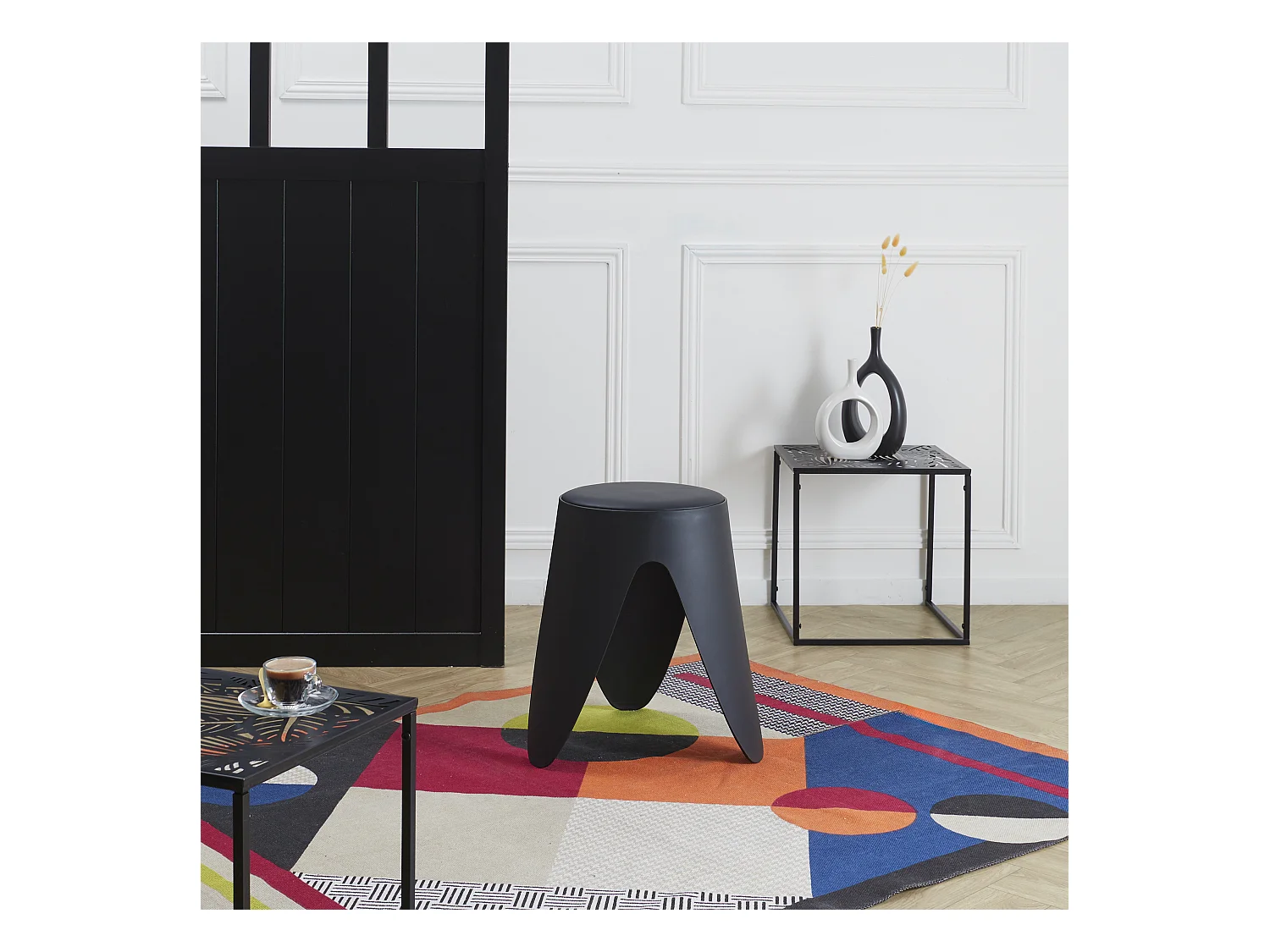 Tabouret Eve Noir Noir