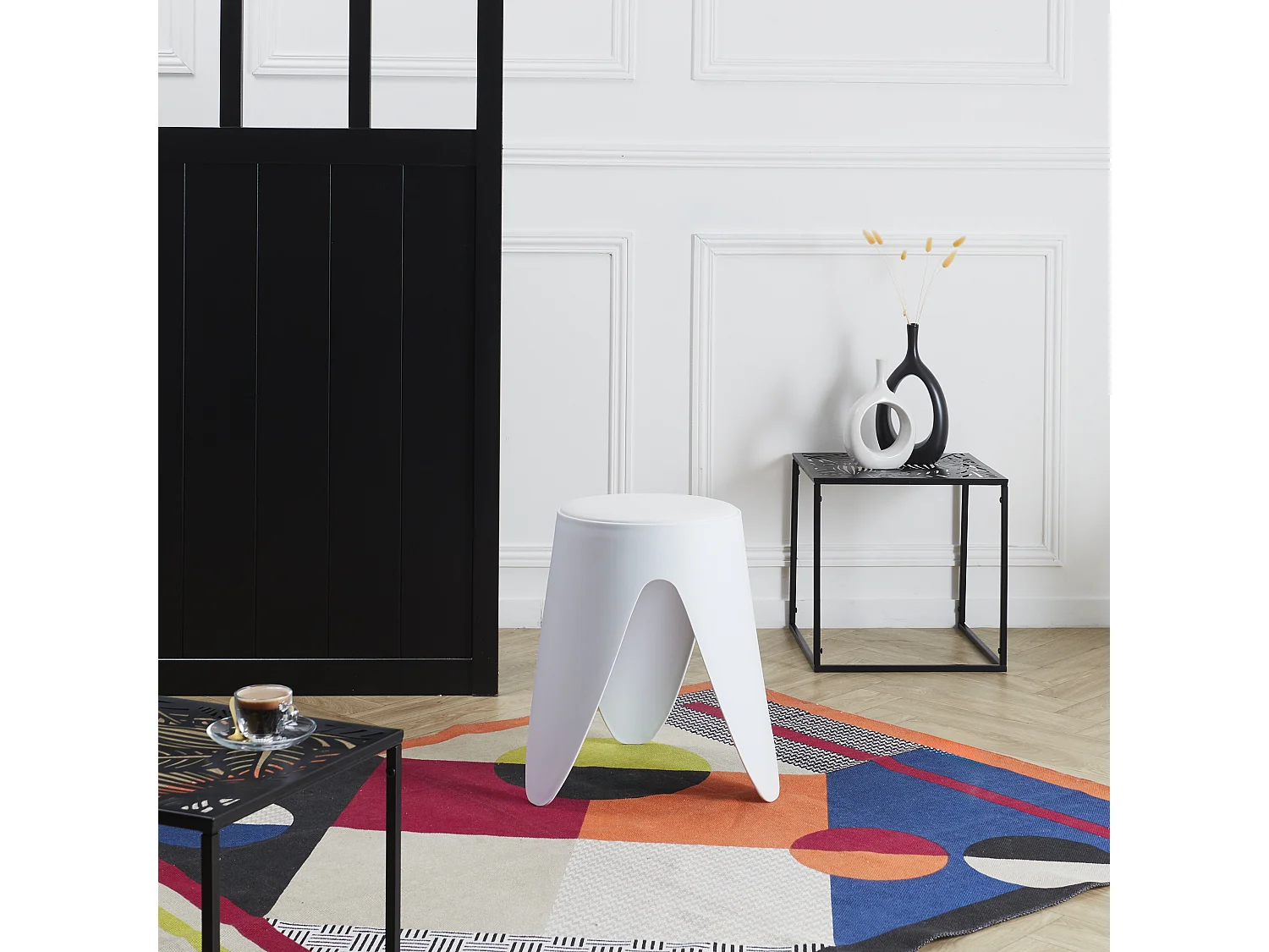 Tabouret Eve Blanc Blanc