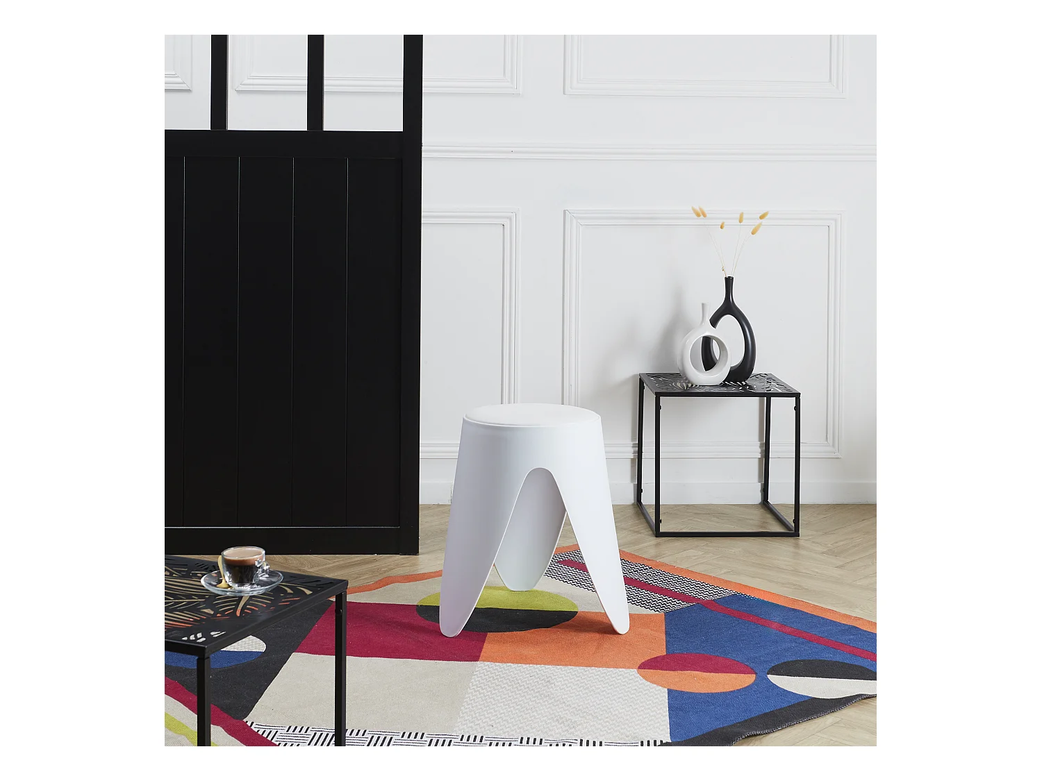 Tabouret Eve Blanc Blanc