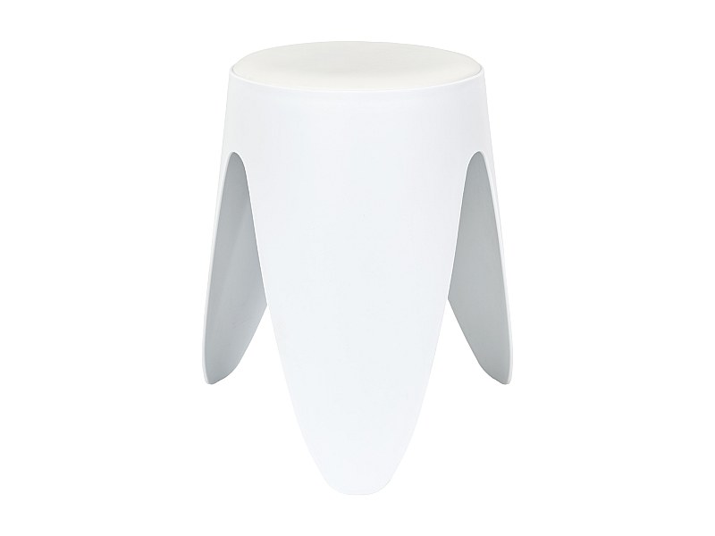 Tabouret - HOME DECO FACTORY - Empilable - Élégant - Blanc