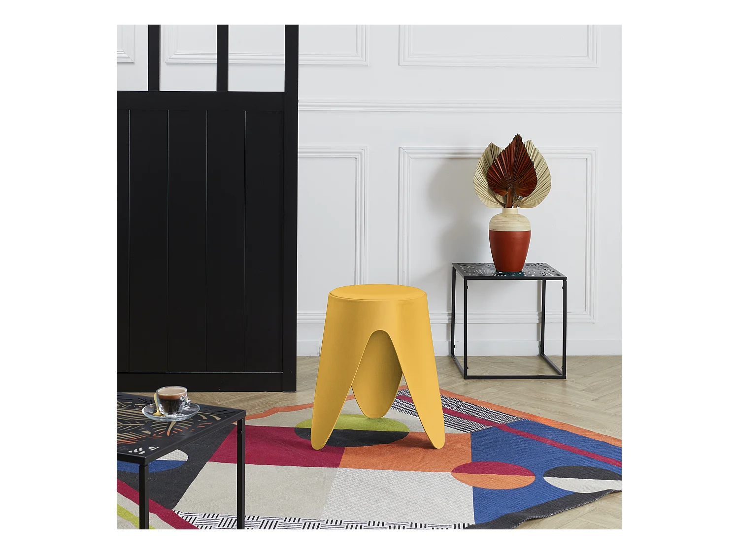 Tabouret Eve Jaune Moutarde M6 Jaune