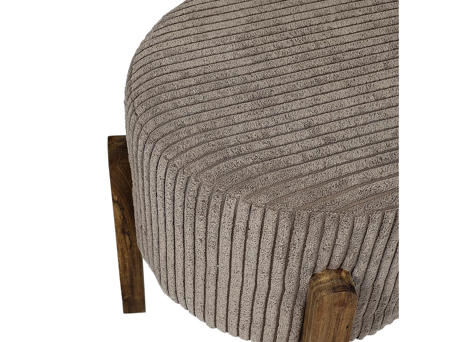 Tabouret Cotele Scott Taupe - Lot De 2 Gris, Marron