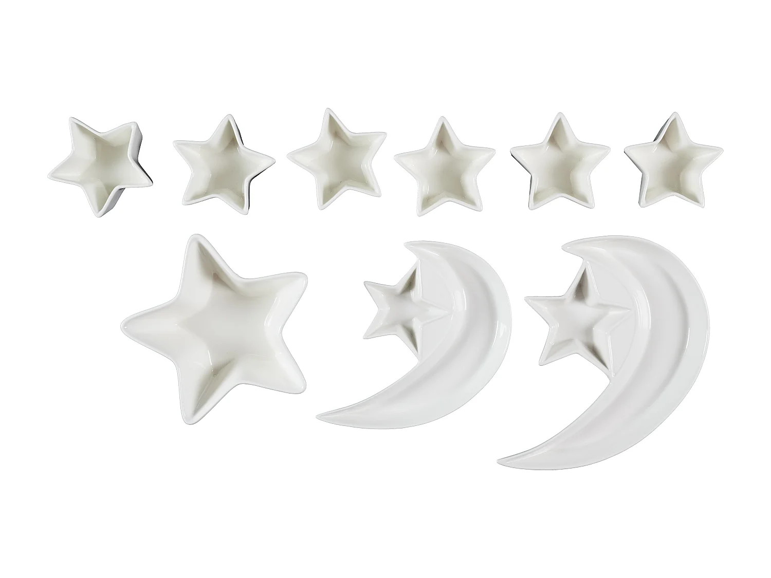 Service Vaisselle 9pcs Nuit Etoilee Blanc