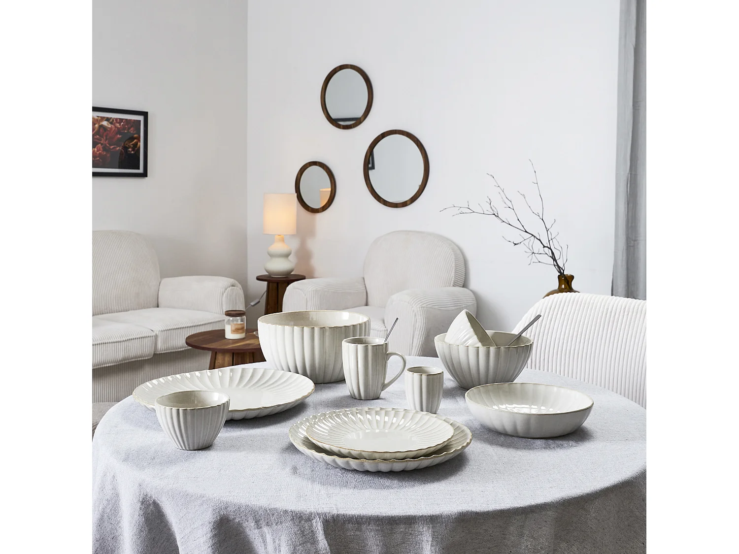 Saladier Vlora D18.5cm Beige