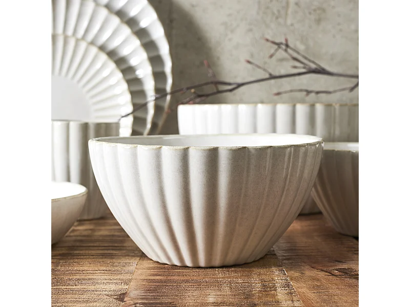 Saladier Vlora D18.5cm Beige