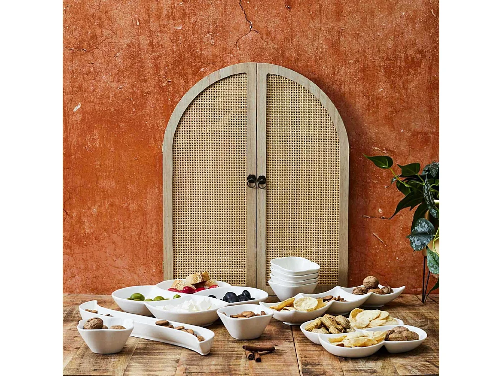 Service Vaisselles 10pcs Aperitif Blanc