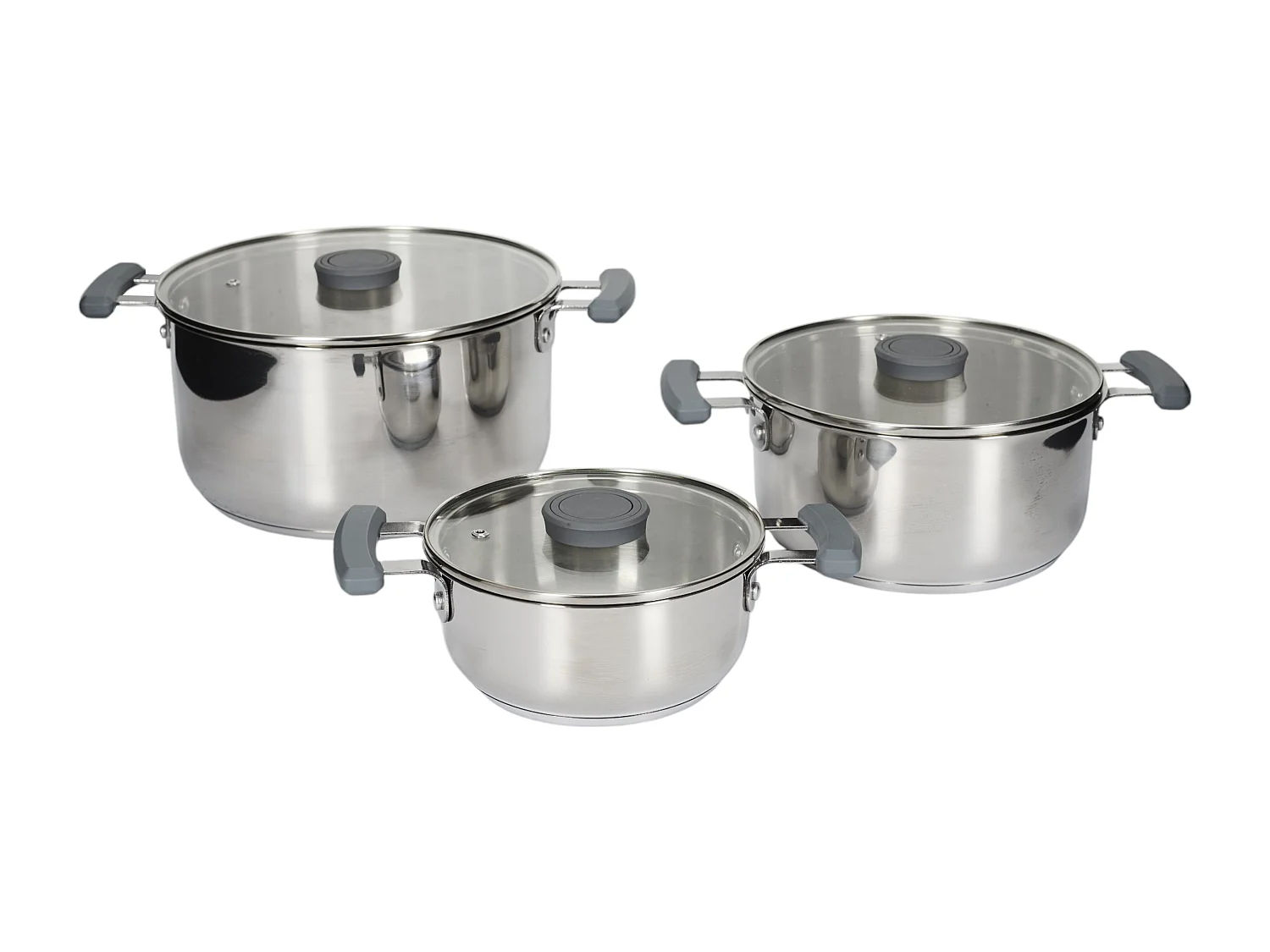 Fait Tout X3 Rangement Facile 17 21 25cm Argent