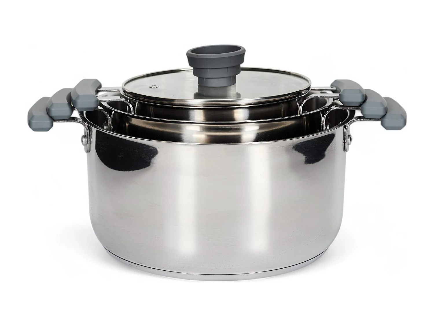 Fait Tout X3 Rangement Facile 17 21 25cm Argent