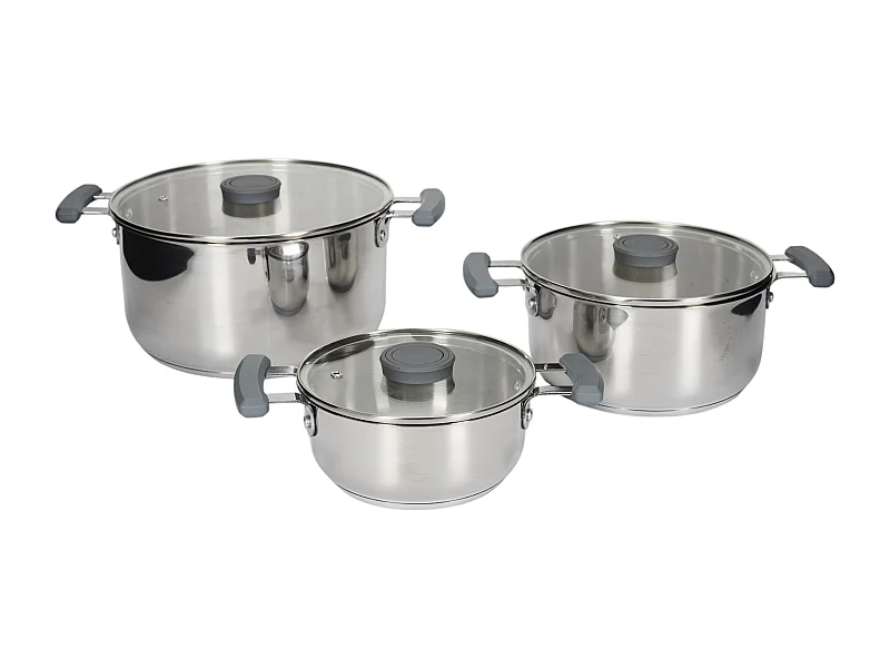 Fait Tout X3 Rangement Facile 17 21 25cm Argent