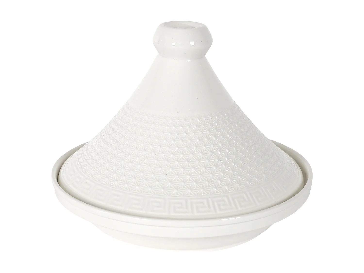 Tajine De Presentation En Ceramique D25.5cm Blanc