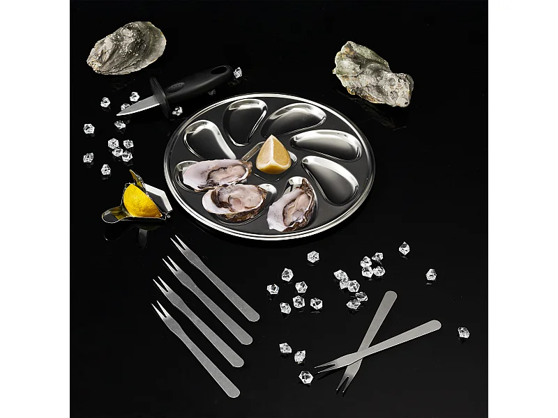 Coffret Huitre 9 Pieces Gris