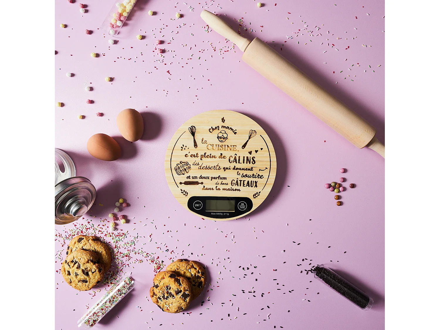 Balance En Bois Mamie Lily Marron, Noir