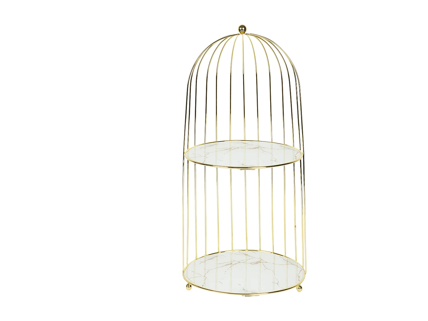 Etagere A Poser Demi Cage 49cm Or