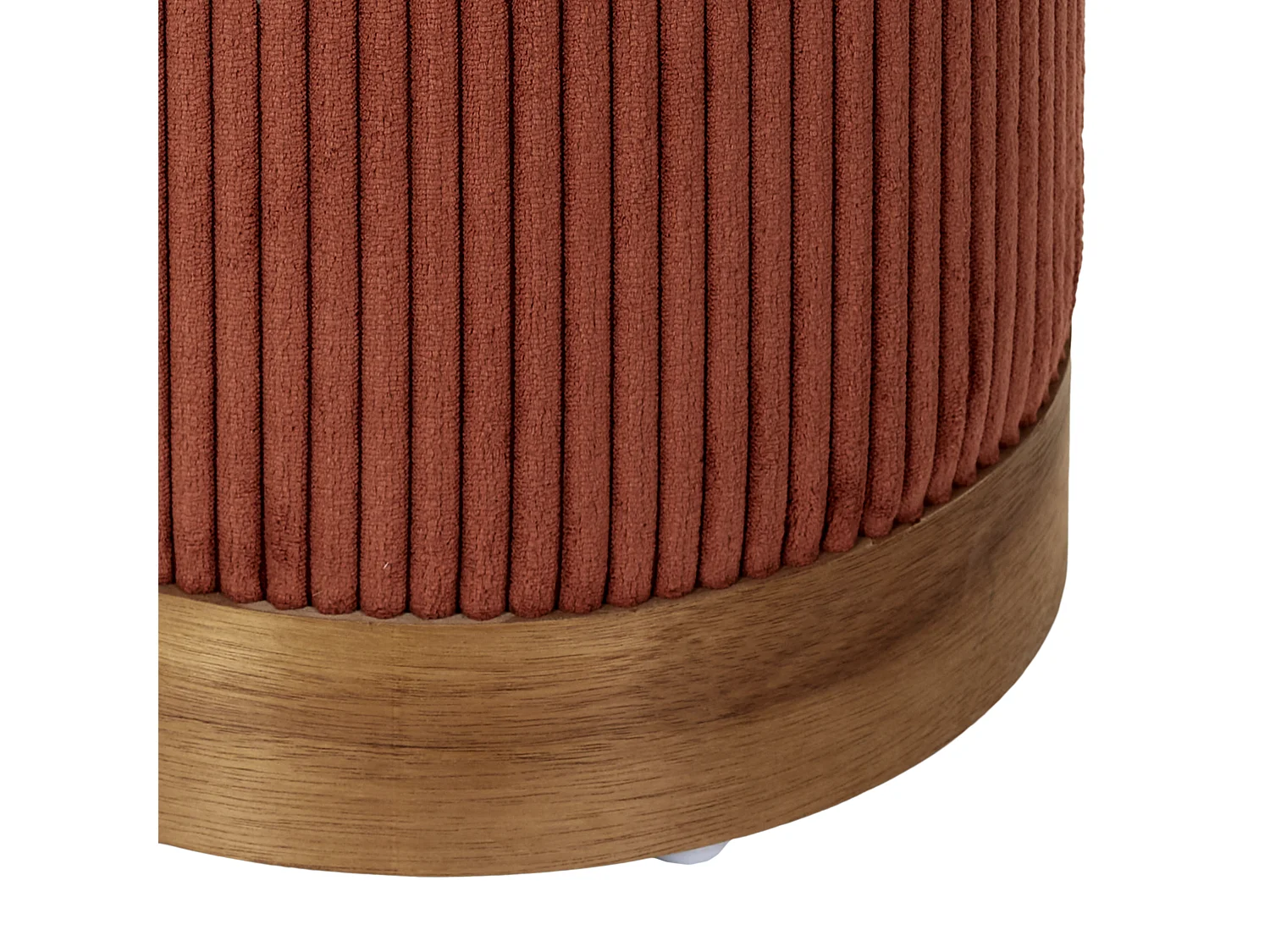 Pouf Cotele Scott Terracotta Orange, Marron