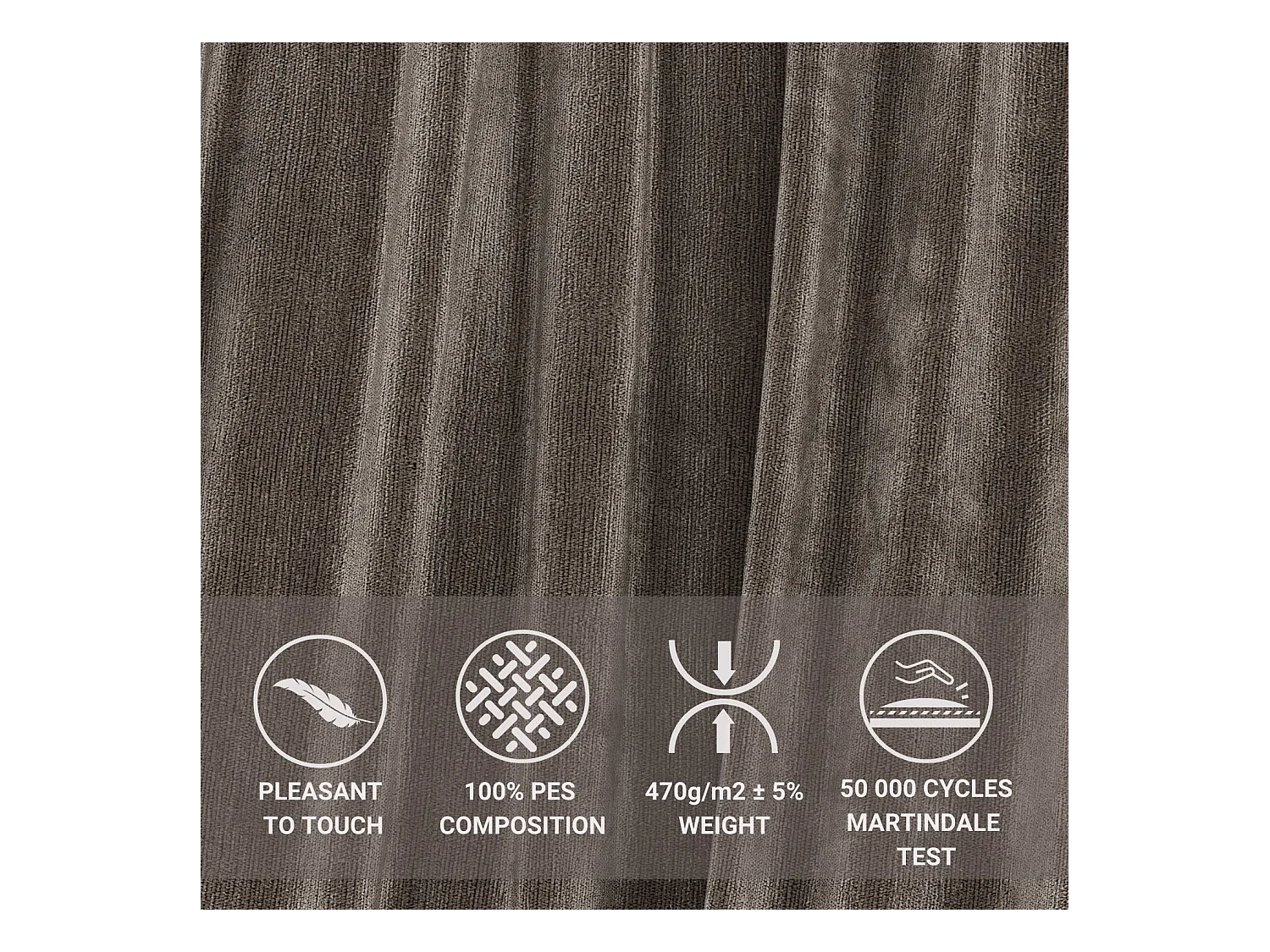 Łóżko tapicerowane Baleine - 160 x 200 cm - szenil - brązowy