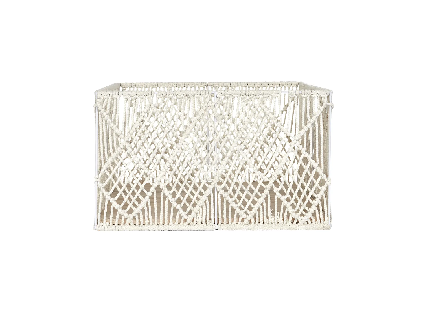 Panier - HOME DECO FACTORY - Boho - Rectangulaire - Gigogne - Beige