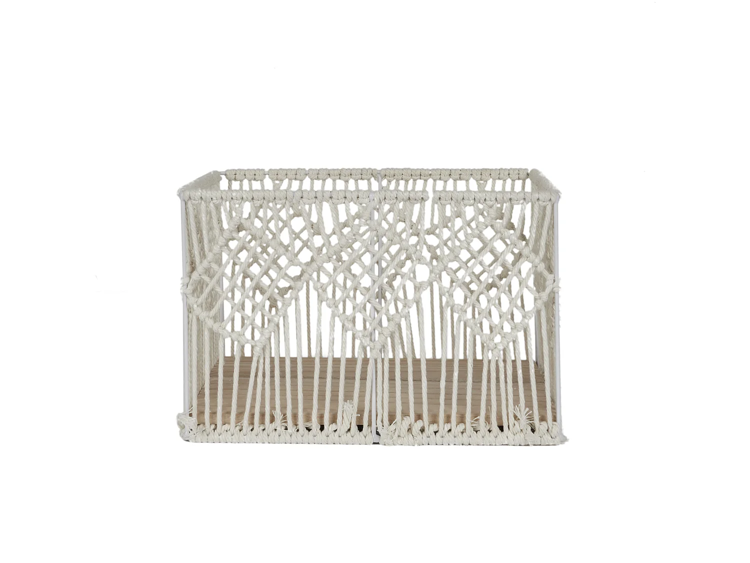 Panier - HOME DECO FACTORY - Boho - Rectangulaire - Gigogne - Beige