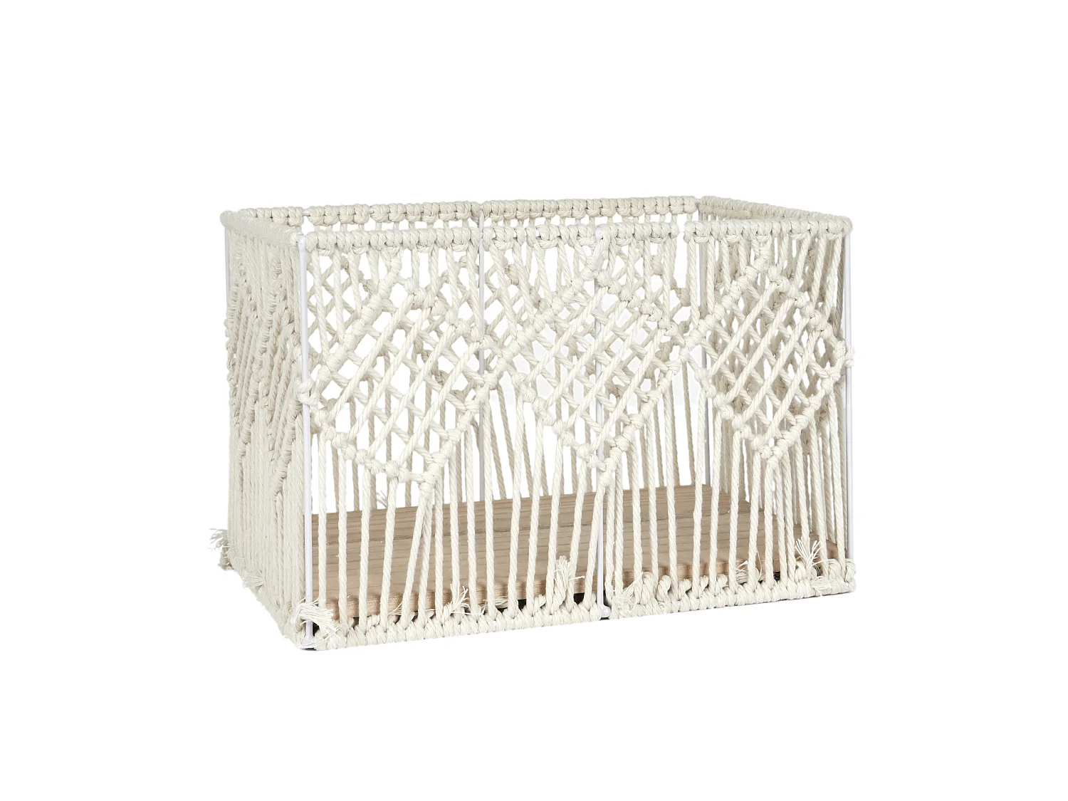 Panier - HOME DECO FACTORY - Boho - Rectangulaire - Gigogne - Beige