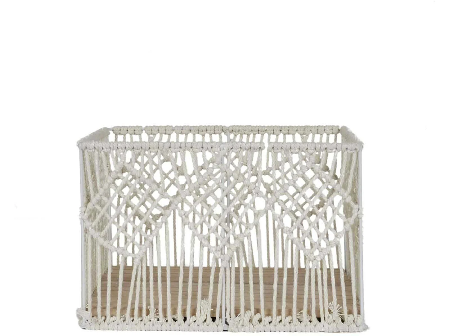 Panier - HOME DECO FACTORY - Boho - Rectangulaire - Gigogne - Beige