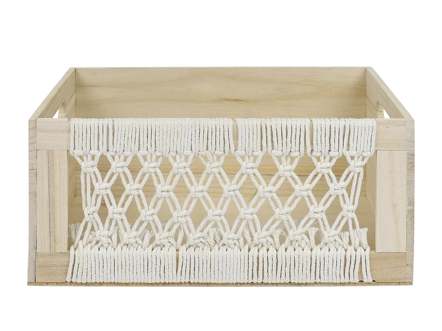 Caisse Bois Gigogne Boho X3 Beige