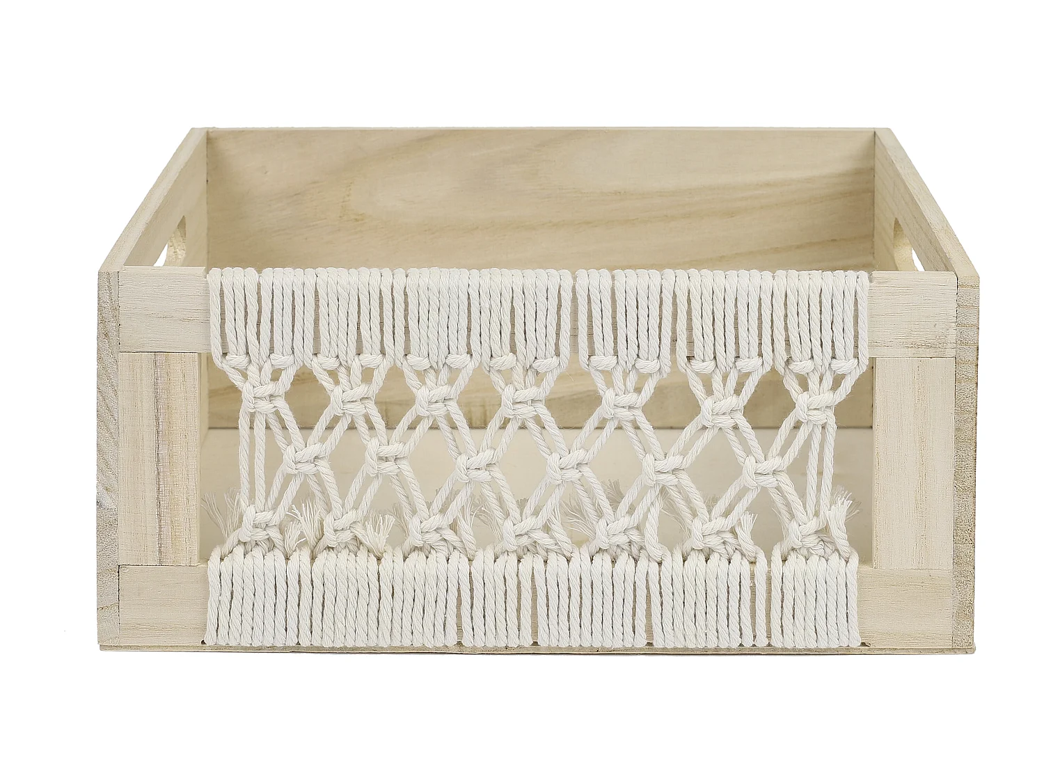 Caisse Bois Gigogne Boho X3 Beige