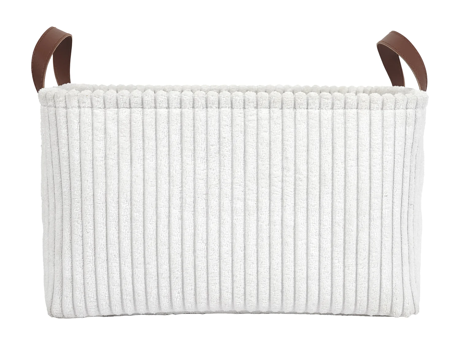 Panier Rangement Blanc X3 H20cm Blanc