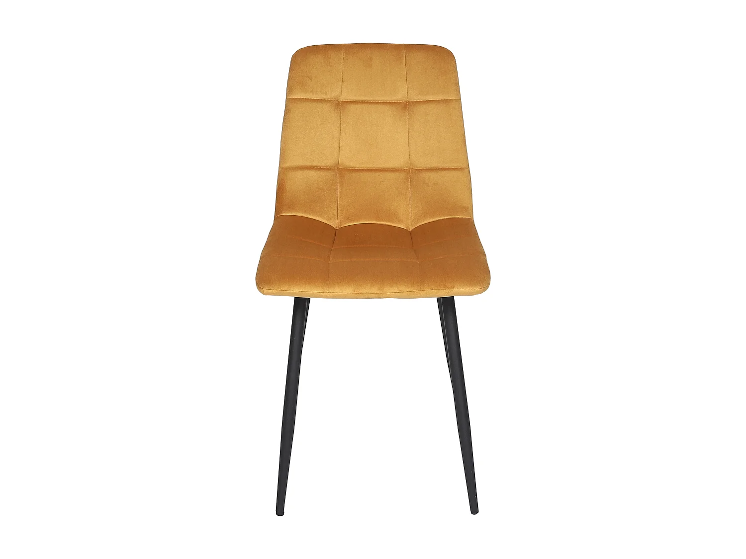 Chaise Mateo Jaune Moutarde - Lot De 4 Jaune, Noir