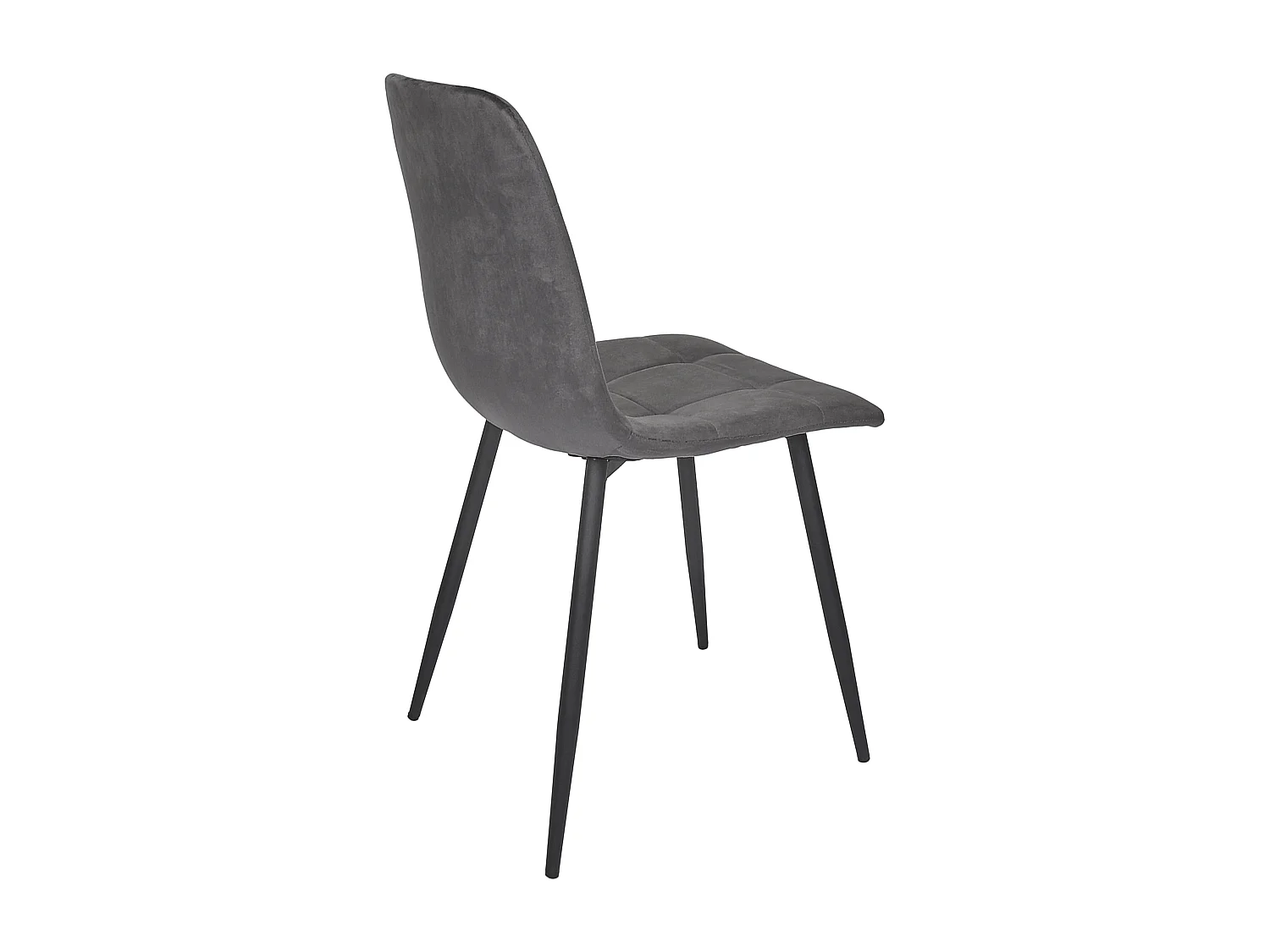Chaise Mateo Gris - Lot De 4 Gris, Noir