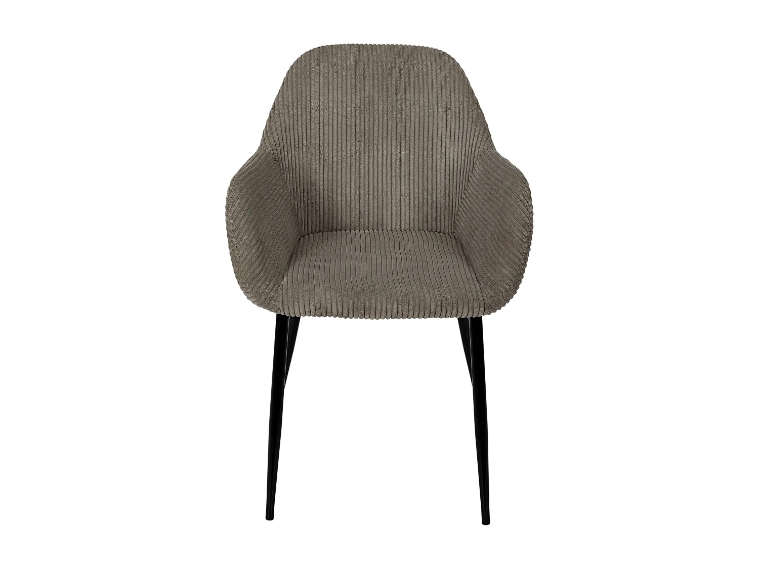 Fauteuil Cotele Scott Taupe - Lot De 2 Gris, Noir