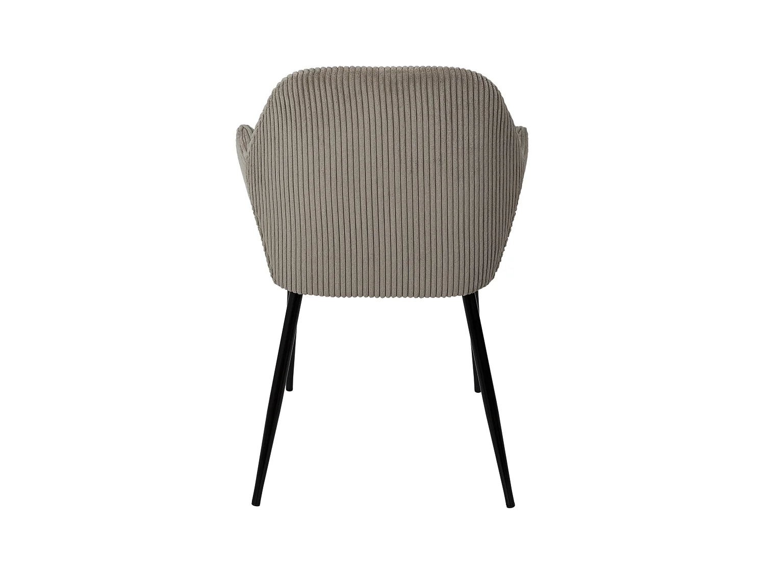Fauteuil Cotele Scott Taupe - Lot De 2 Gris, Noir