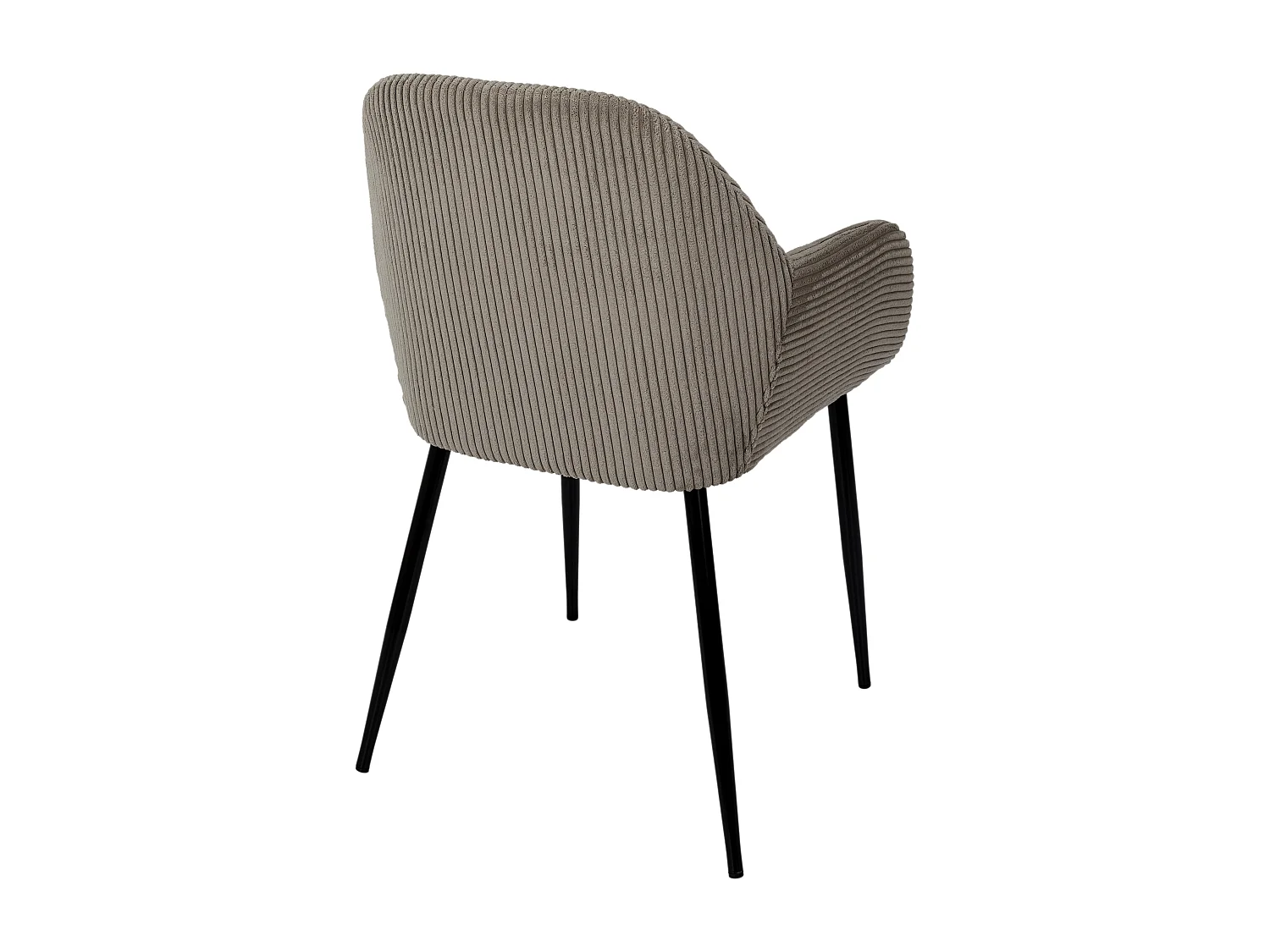 Fauteuil Cotele Scott Taupe - Lot De 2 Gris, Noir