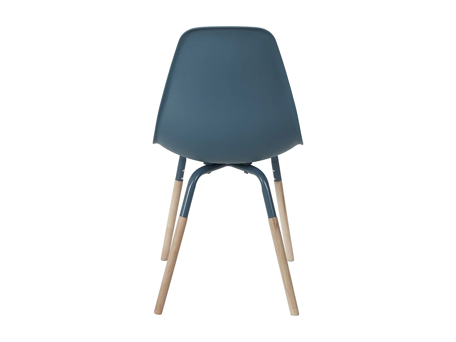 Chaise Scandinave Phenix Bleu Canard - Lot De 4 Bleu, Marron