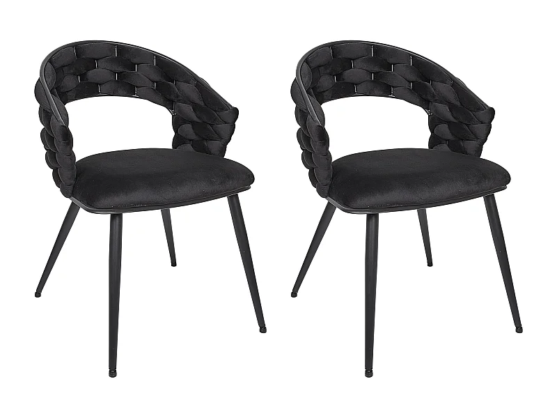 Chaise Sawyer Noir - Lot De 2 Noir
