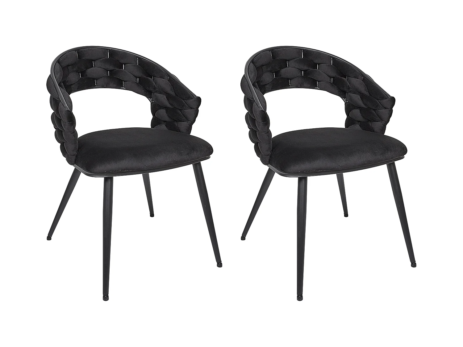 Chaise Sawyer Noir - Lot De 2 Noir