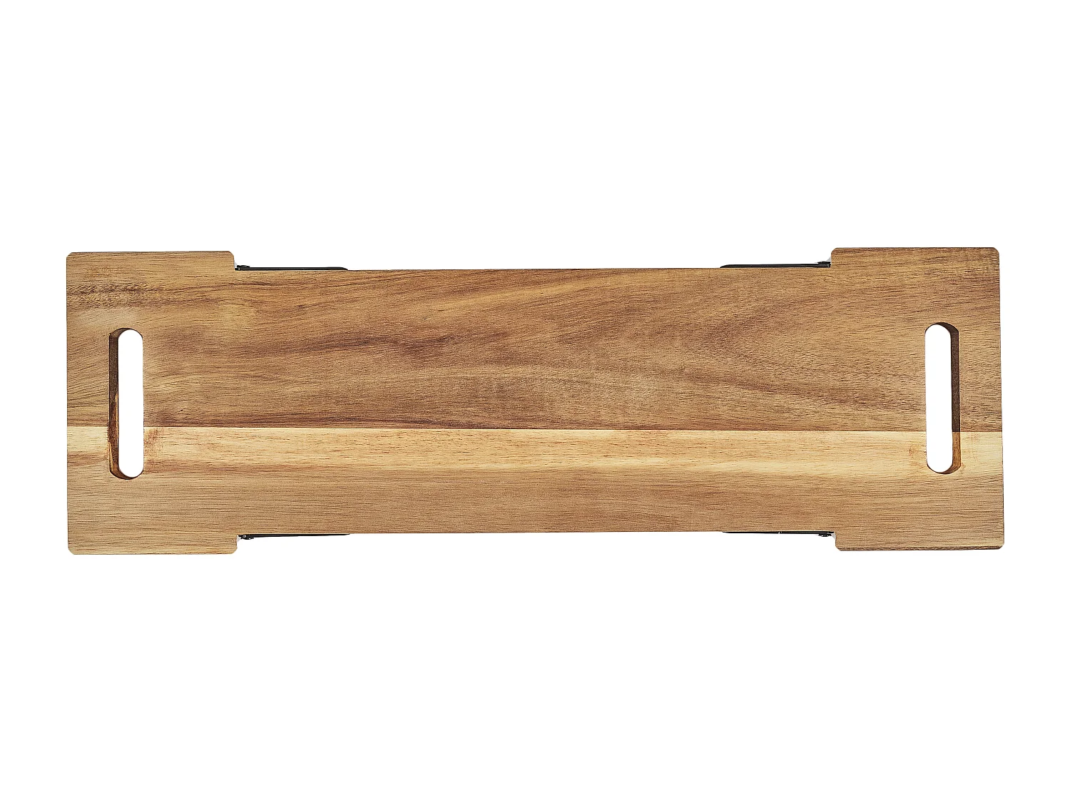 Planche De Presentation Acacia Pied Metal 55cm M6 Marron, Noir