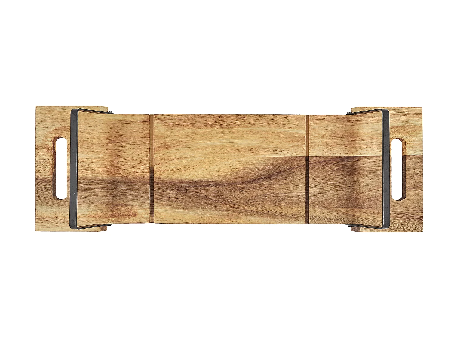 Planche De Presentation Acacia Pied Metal 55cm M6 Marron, Noir