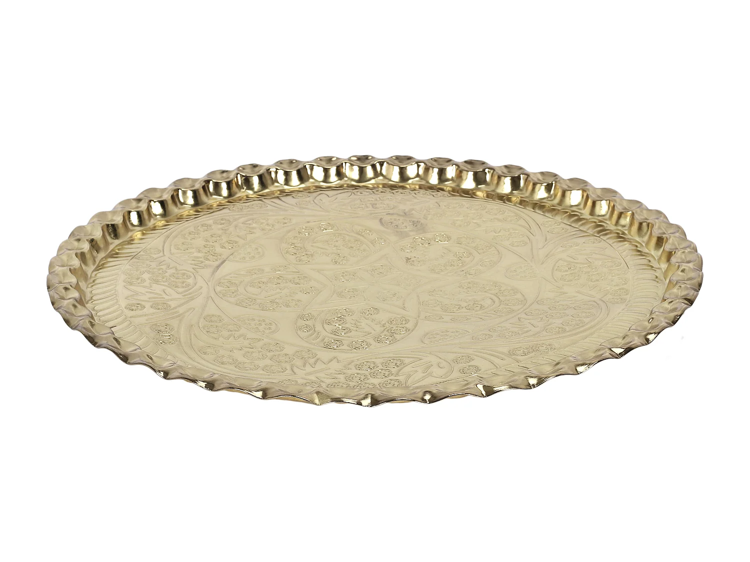 Plateau Metal Dore D47.5cm A1/m6 Or