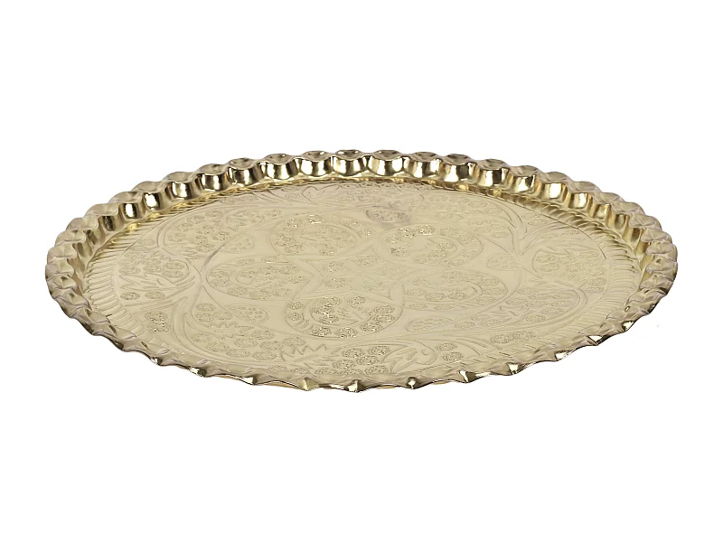 Plateau Metal Dore D47.5cm A1/m6 Or