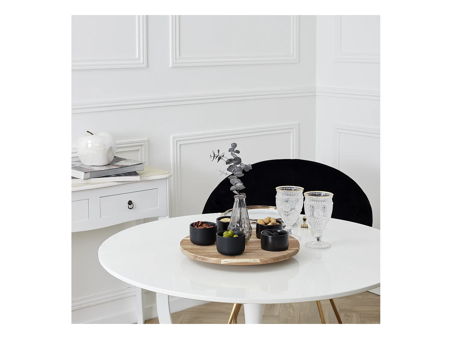 Plateau Tournant Acacia 35cm Marron
