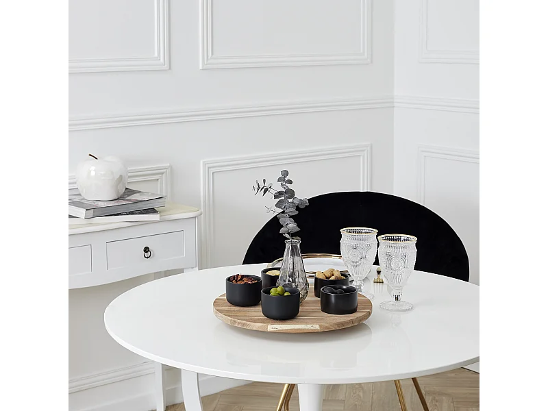 Plateau Tournant Acacia 35cm Marron