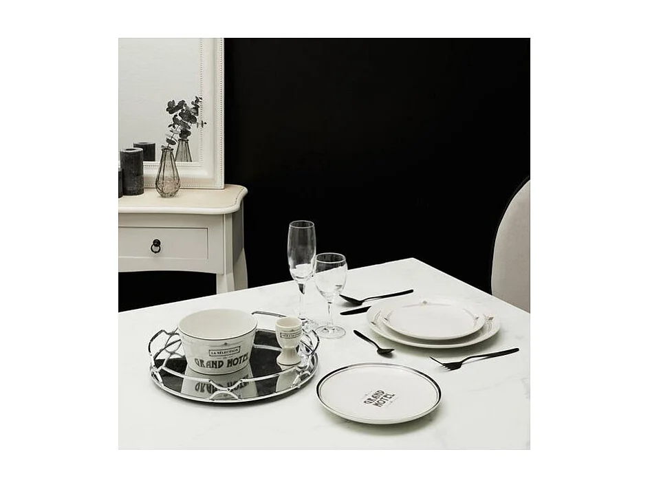 Plateau Miroir Argente D30cm A1/m6 Argent