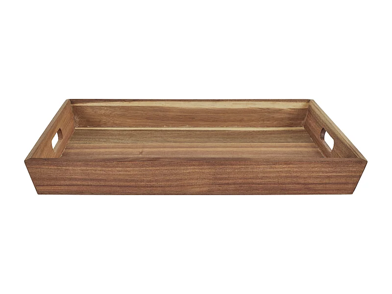 Plateau A Poignees Acacia 42x33cm M6