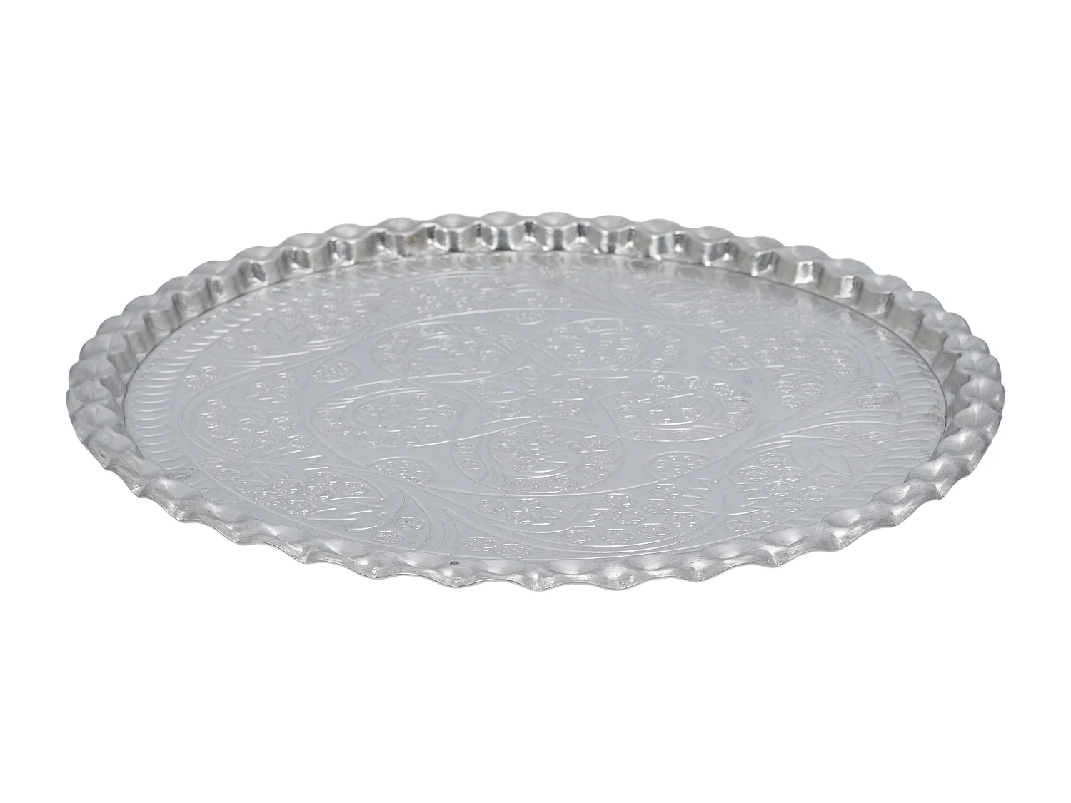 Plateau Metal Argente D47.5cm A1/m6 Argent