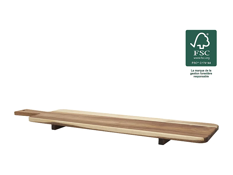 Presentoire Sur Pied Acacia 60cm Marron