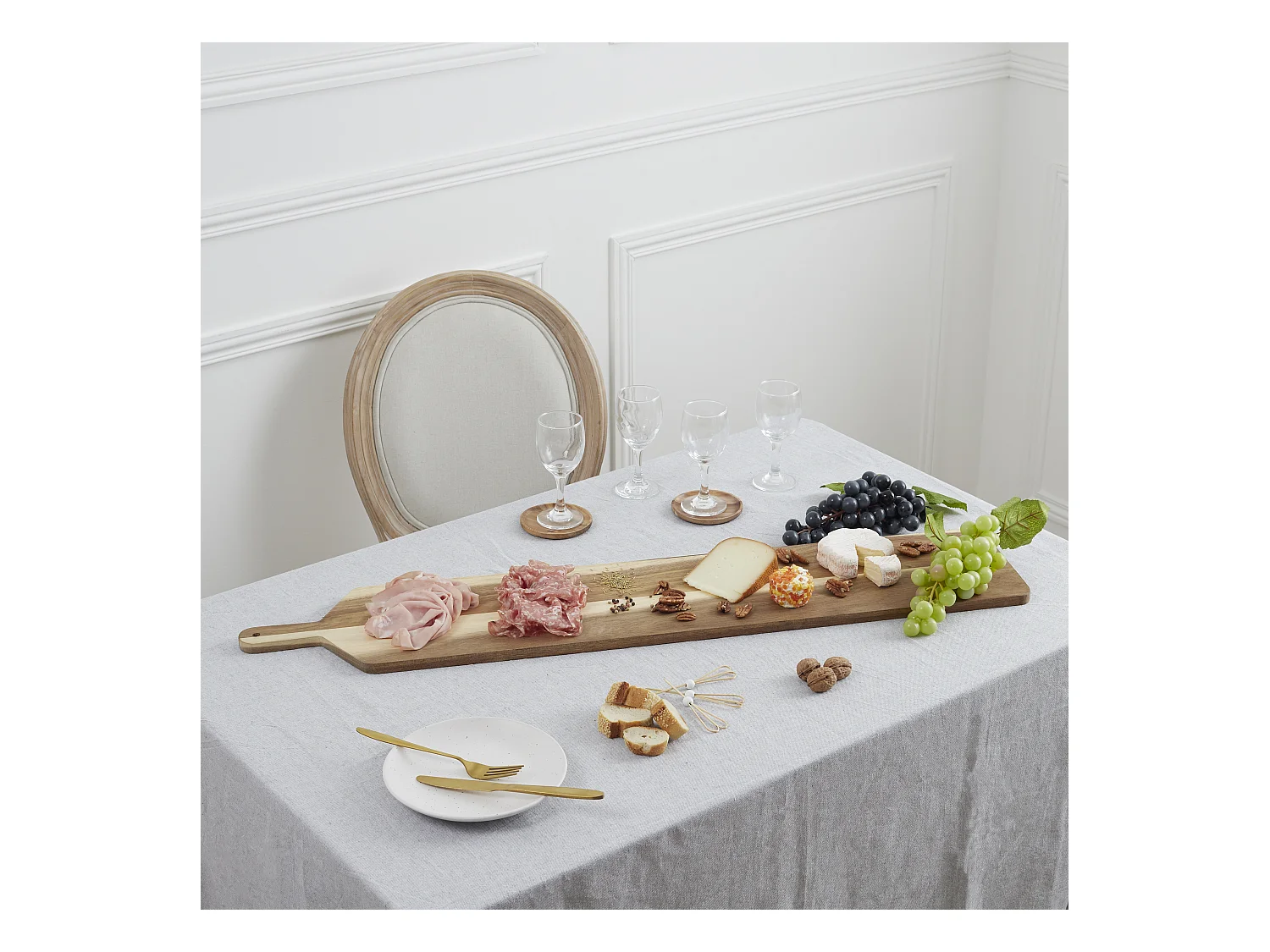 Planche De Presentation Acacia 1m Marron