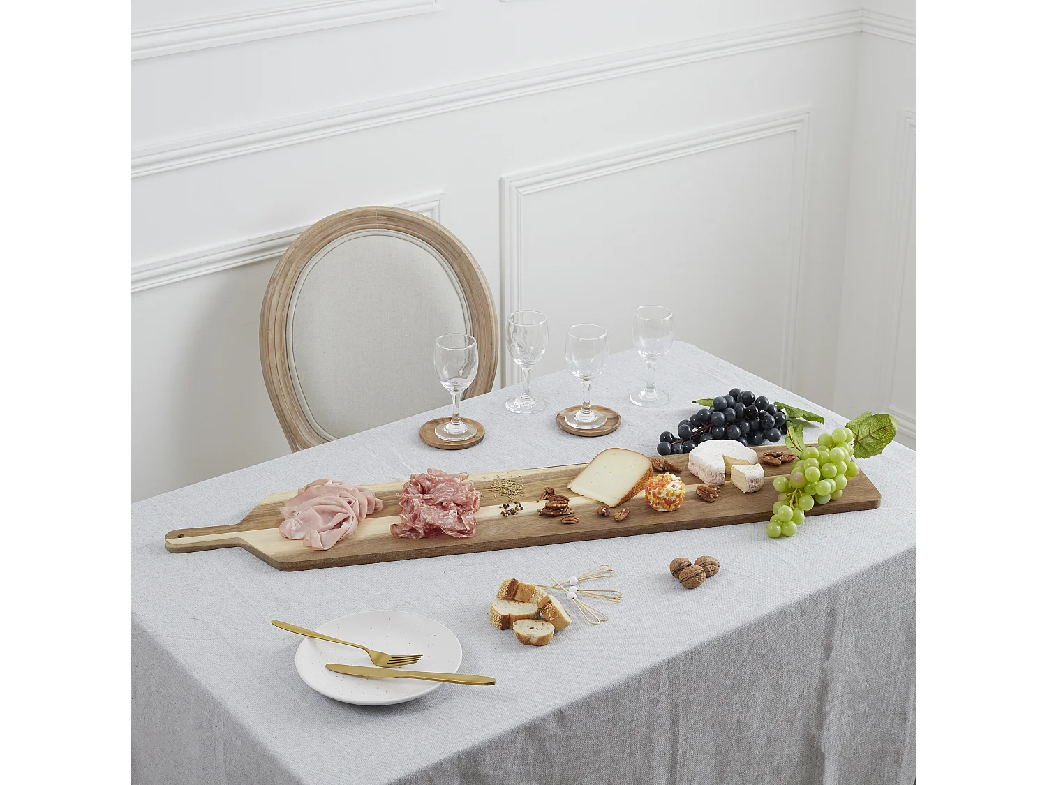 Planche De Presentation Acacia 1m Marron