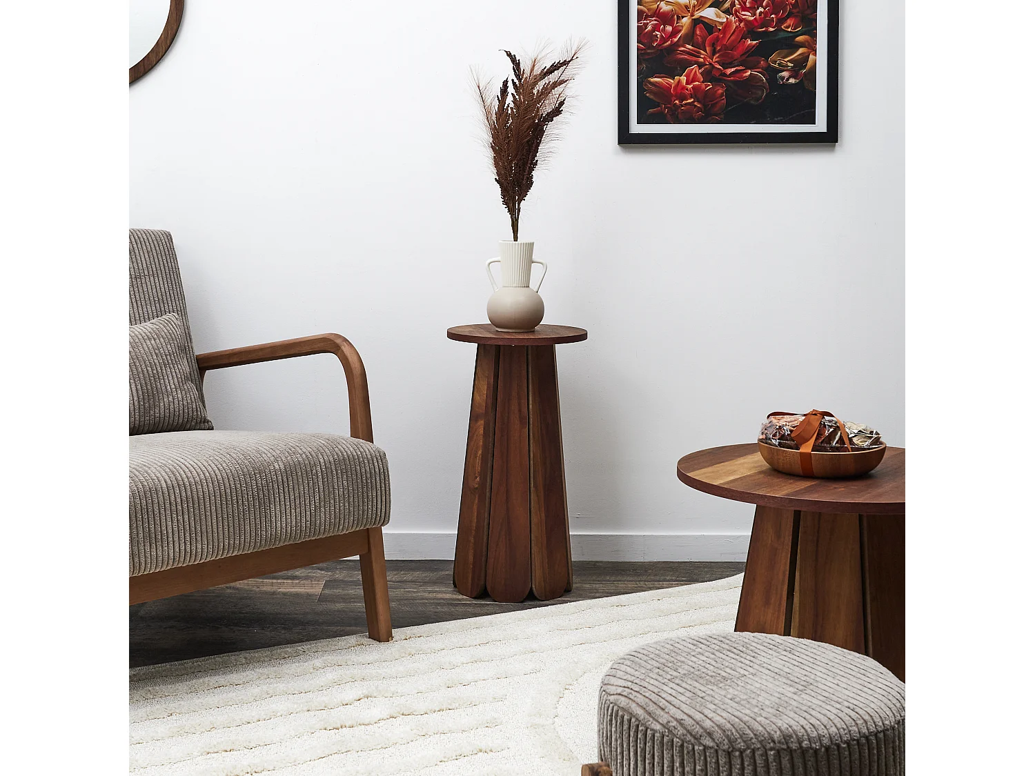 Table D'Appoint - HOME DECO FACTORY - WILL - Marron