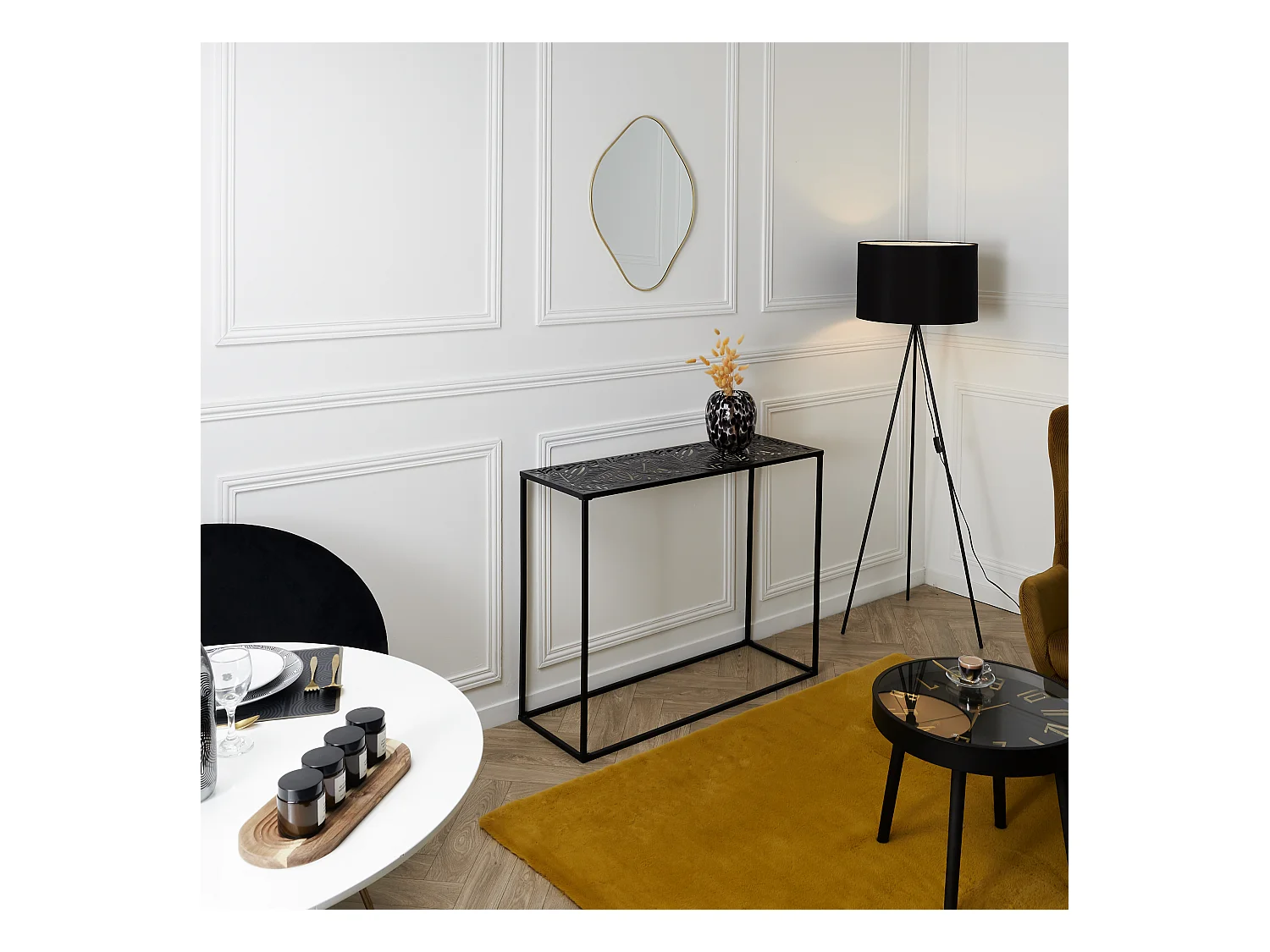 Console Design "Havana" 100cm Noir