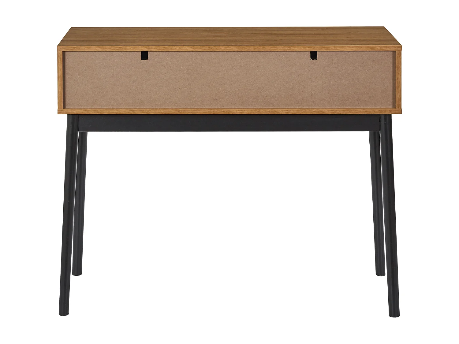 Console Felix 2 Tiroirs Marron, Noir
